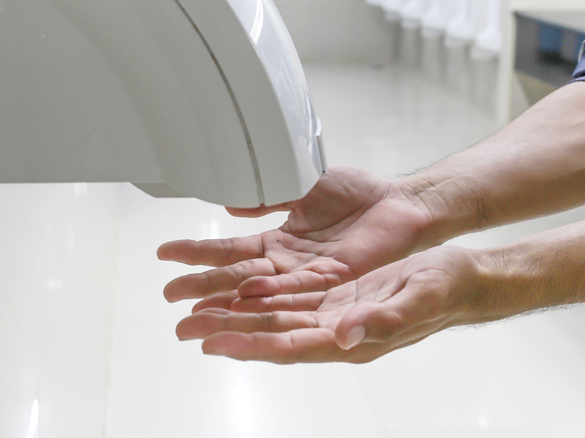 Handen Wassen Handdroger Onderzoek