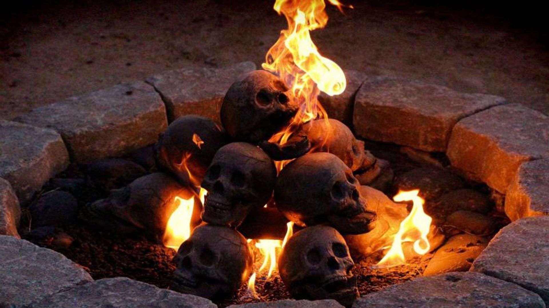 Fire Pit Skulls