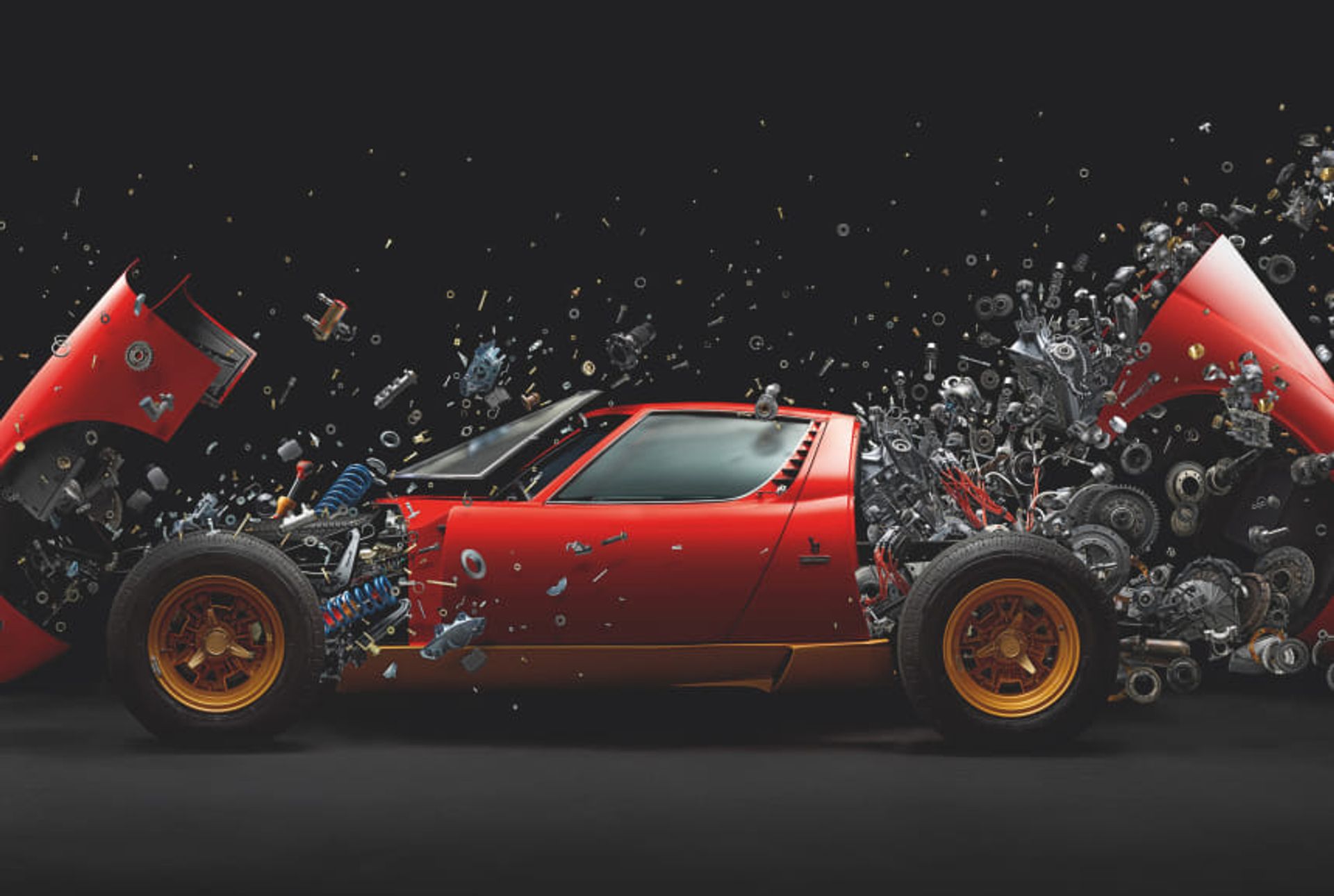 Kunst Lamborghini Miura Gewoonvoorhem