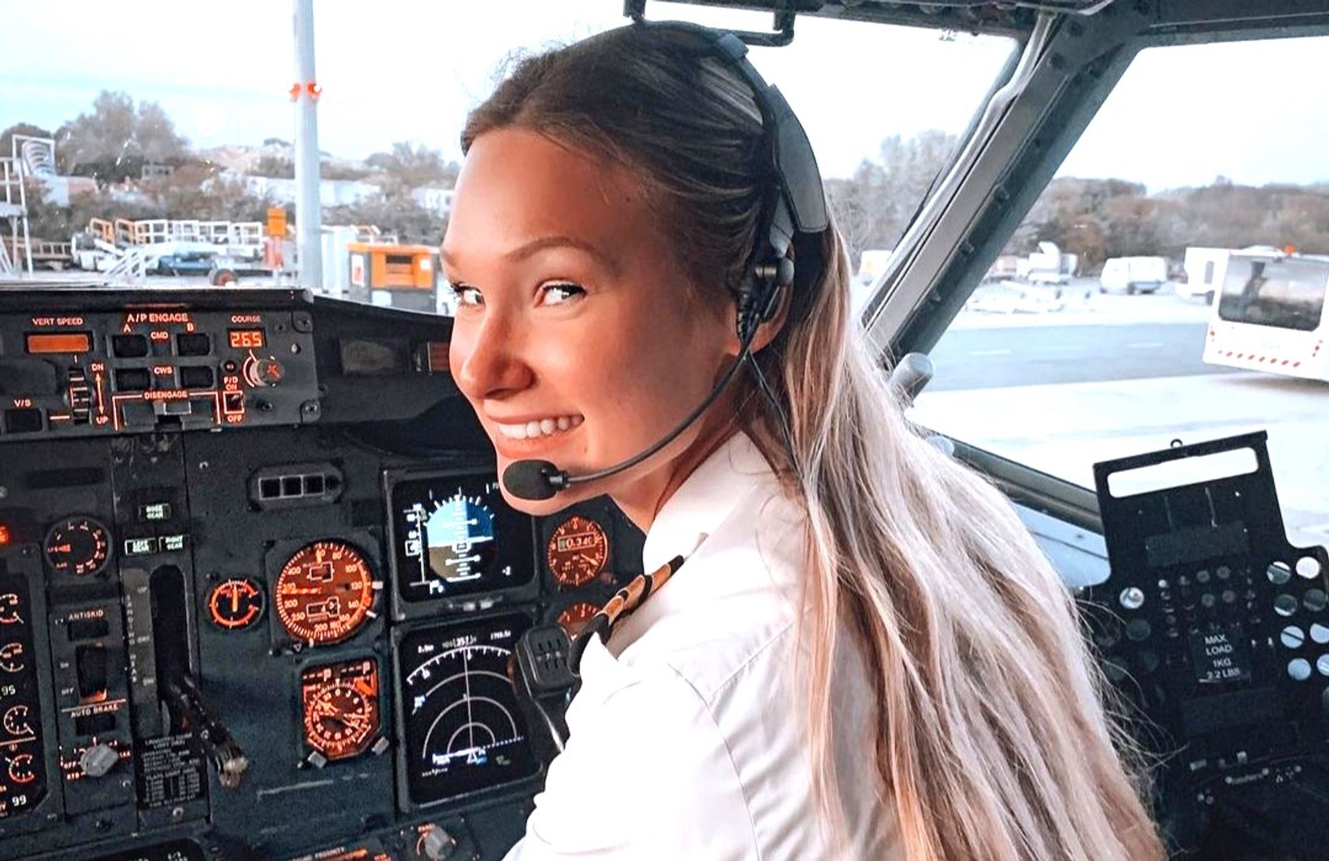 Nederlandse piloot Michelle Gooris