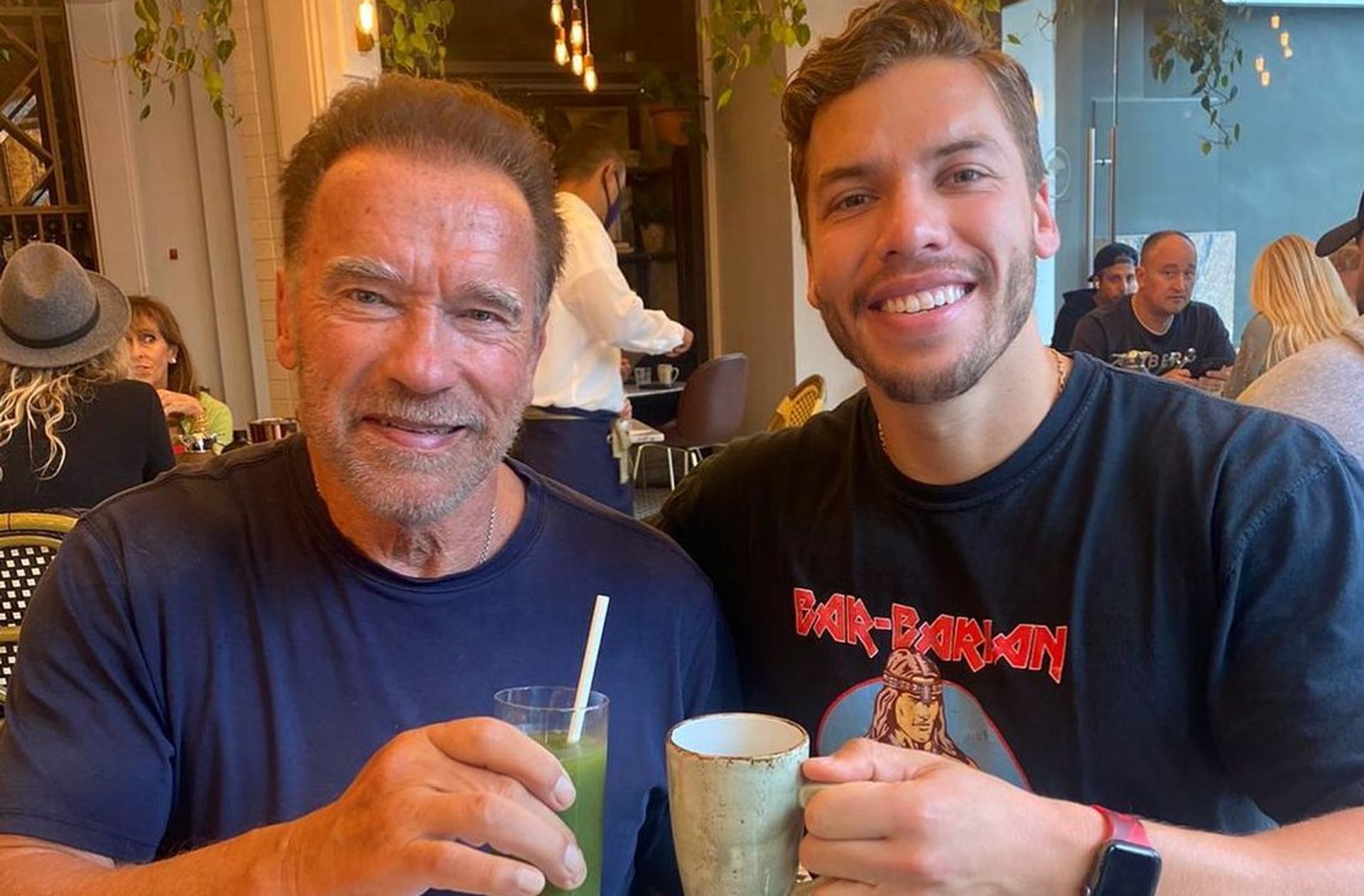Joseph Baena, zoon van Arnold Schwarzenegger
