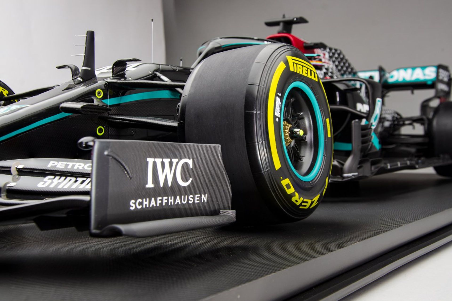miniatuurversie Hamilton's F1-auto