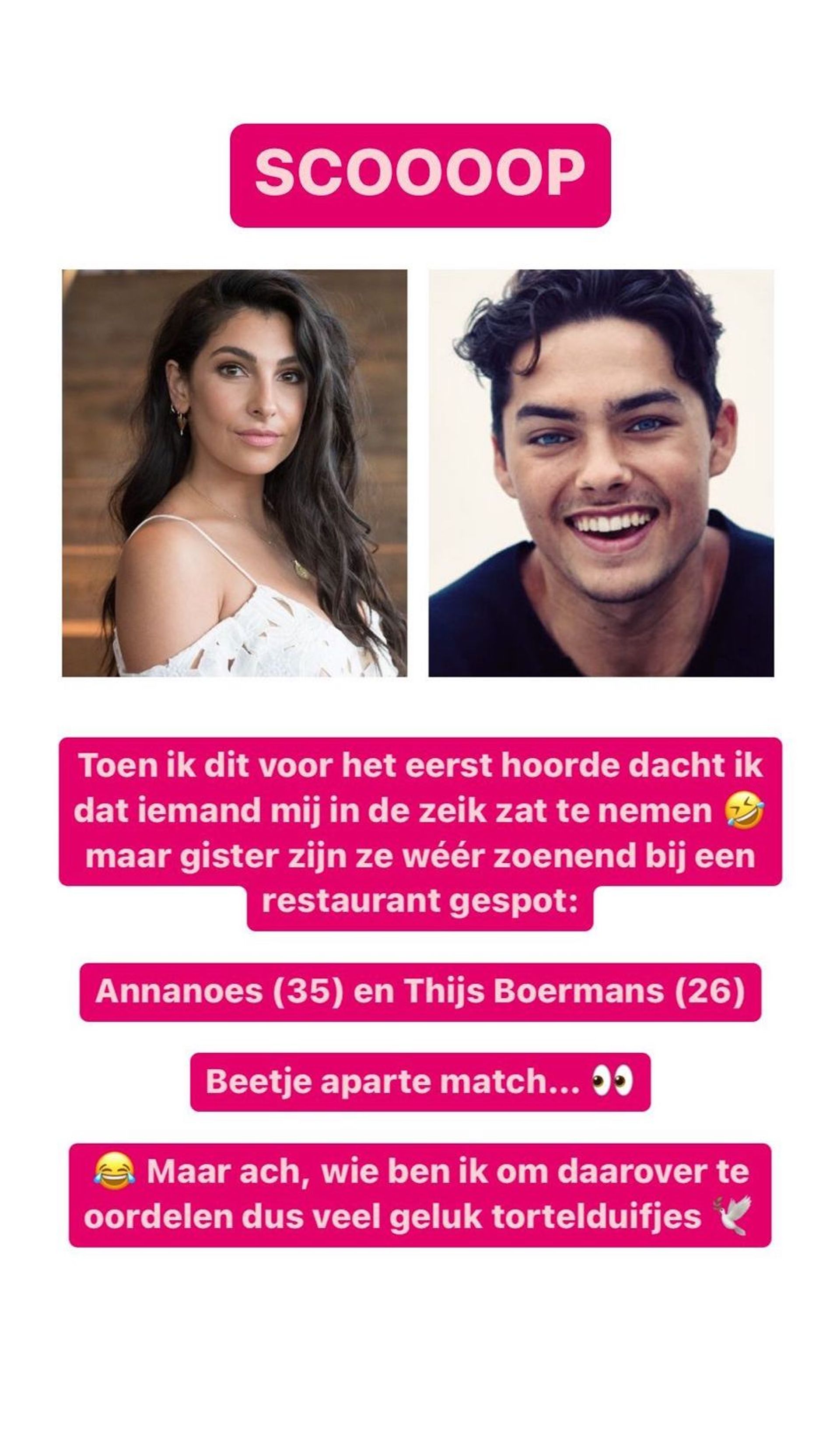 Thijs Boermans zoenend gespot met déze BN'er - Girlscene 