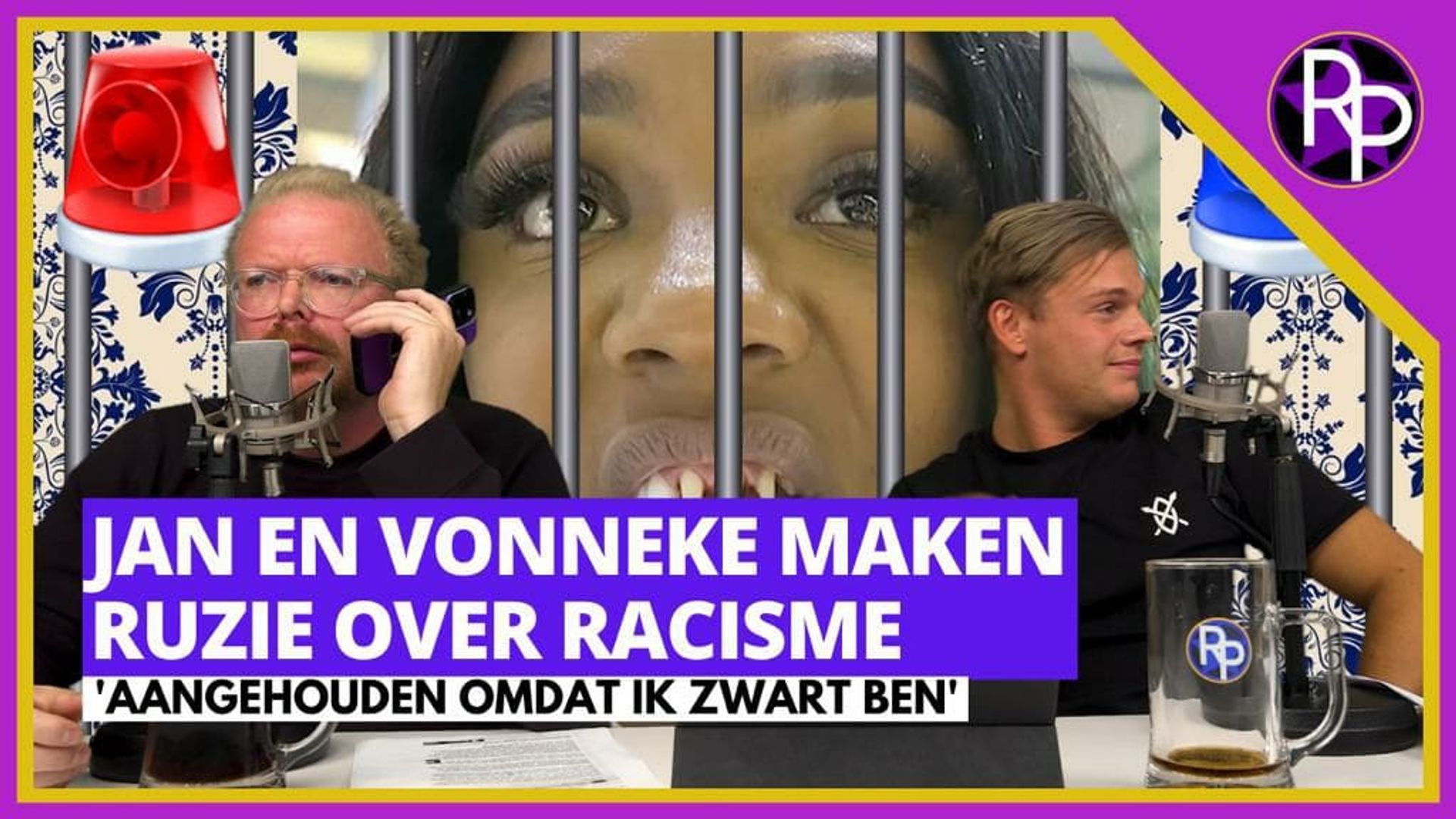 Jan Roos en zwarte vrouw maken ruzie over racisme