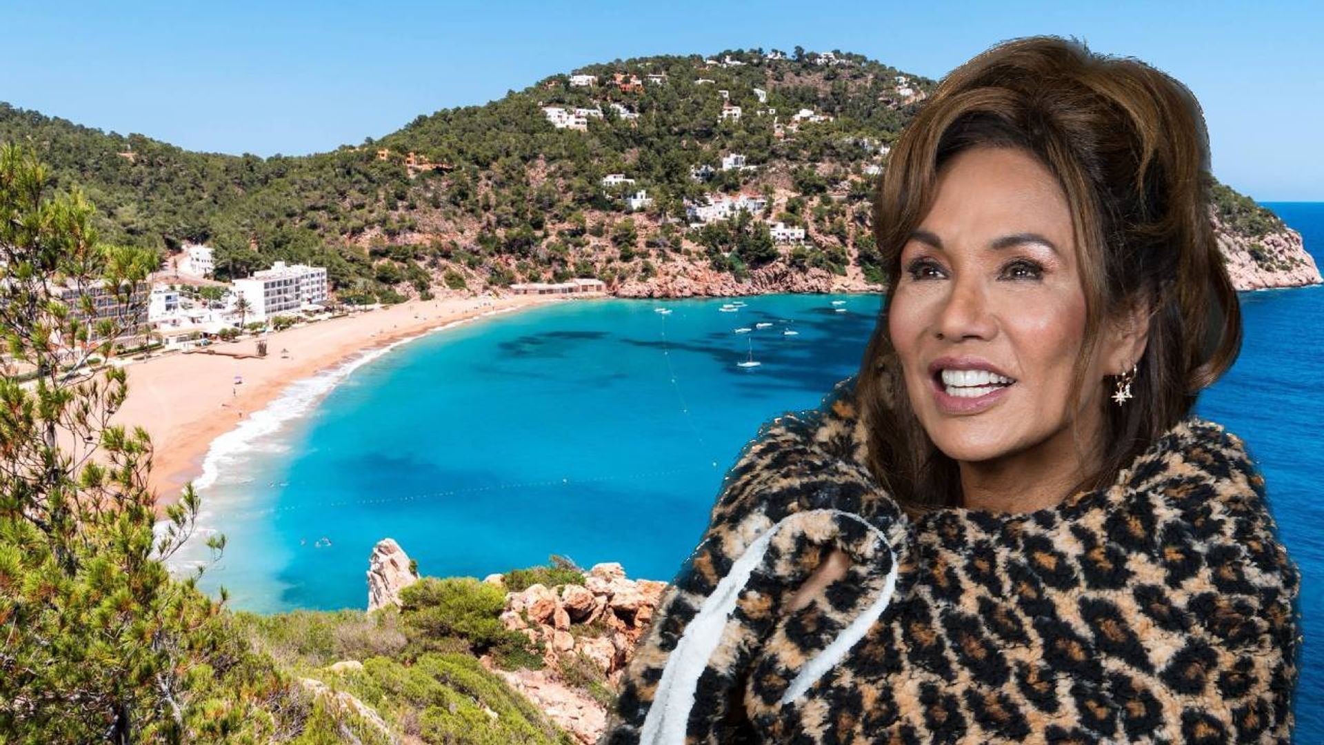 Patty Brard geniet van haar nieuwe woning op Ibiza